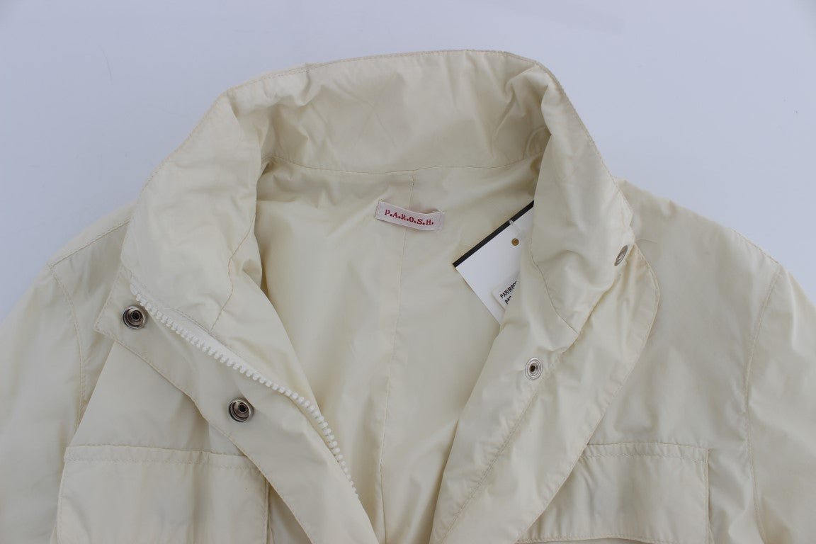Beige Weather Proof Trench Jacket Coat - coffeewithmee2P.A.R.O.S.H.P1731S