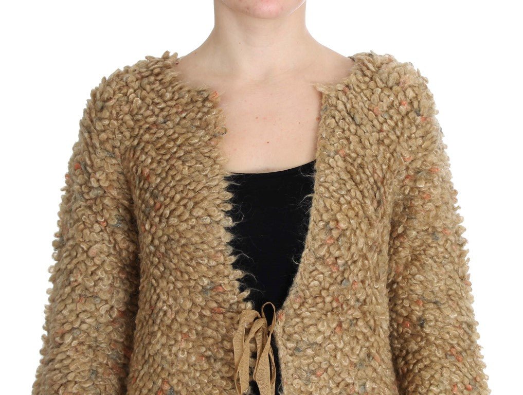 Beige Wool Blend Cape Sweater - coffeewithmee2PINK MEMORIESP1124S
