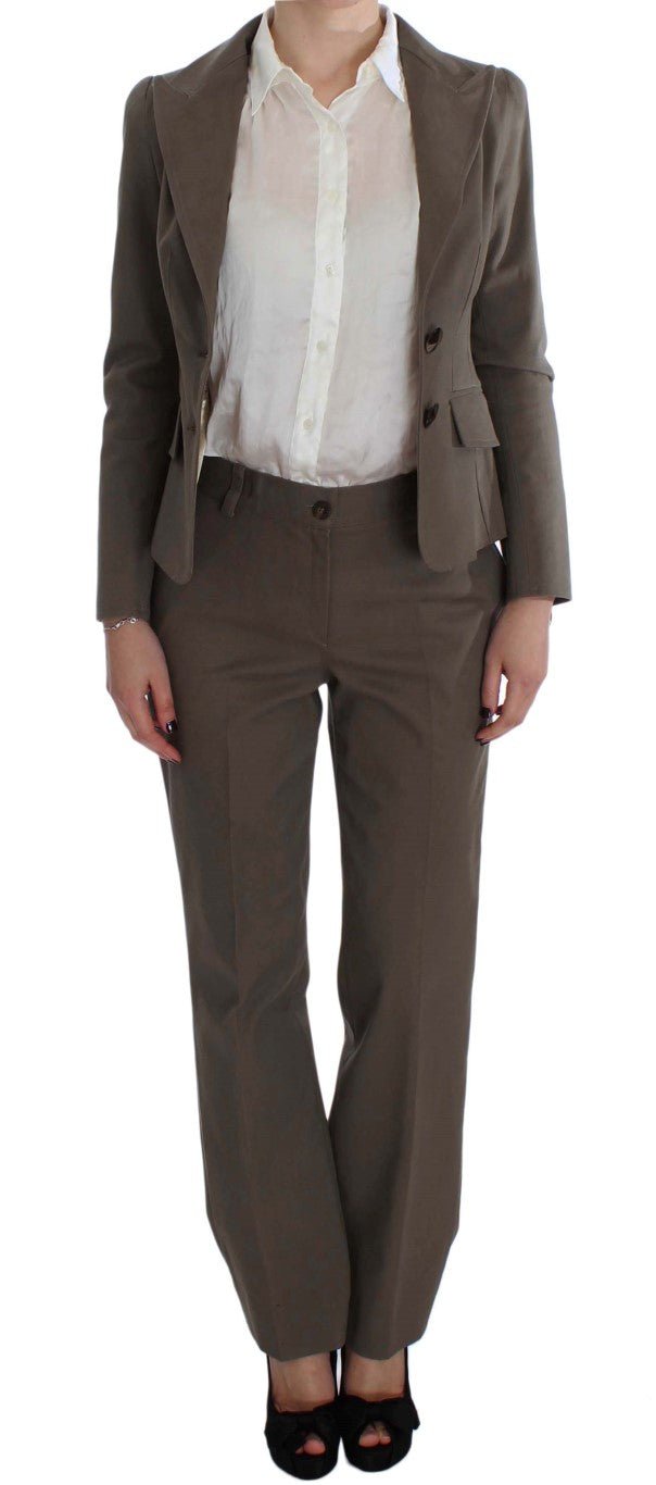 Beige Wool Cotton Suit - coffeewithmee2BENCIVENGAP1660S