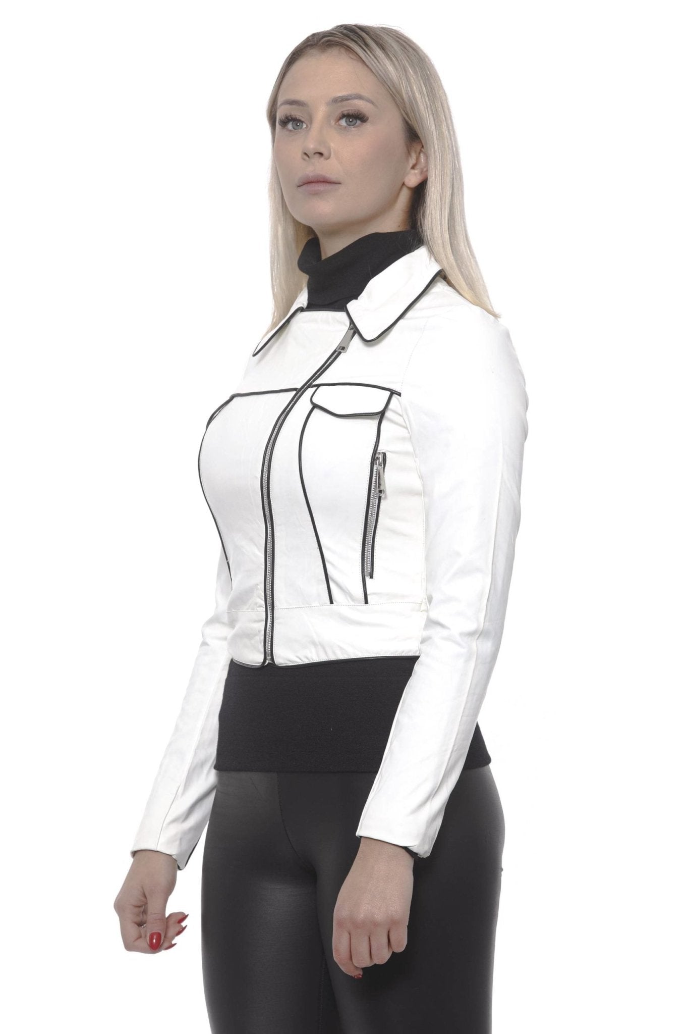 Bianco White Jackets & Coat - coffeewithmee219V69 ItaliaP3136S