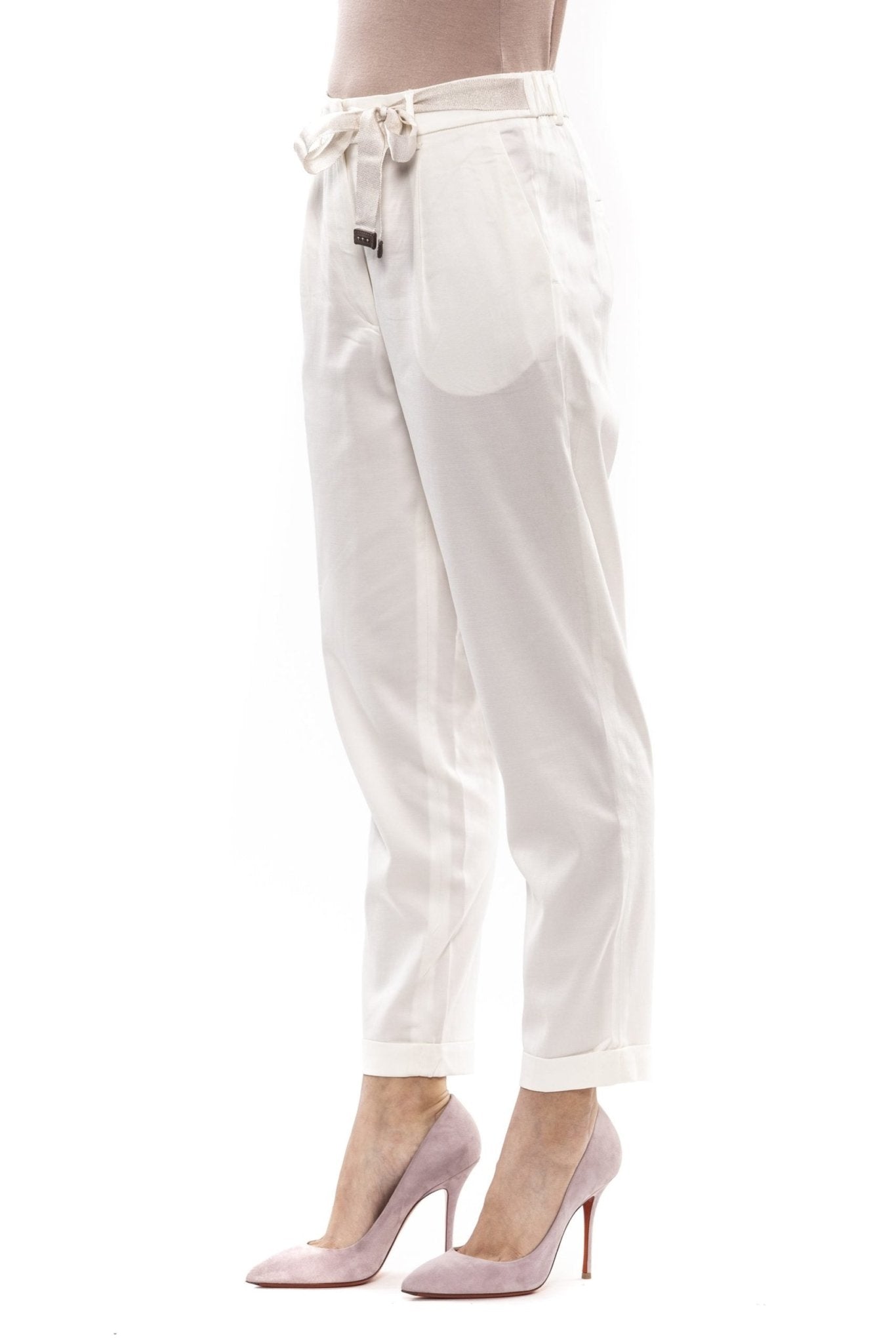 Bianco White Jeans & Pant - coffeewithmee2PesericoP3607S