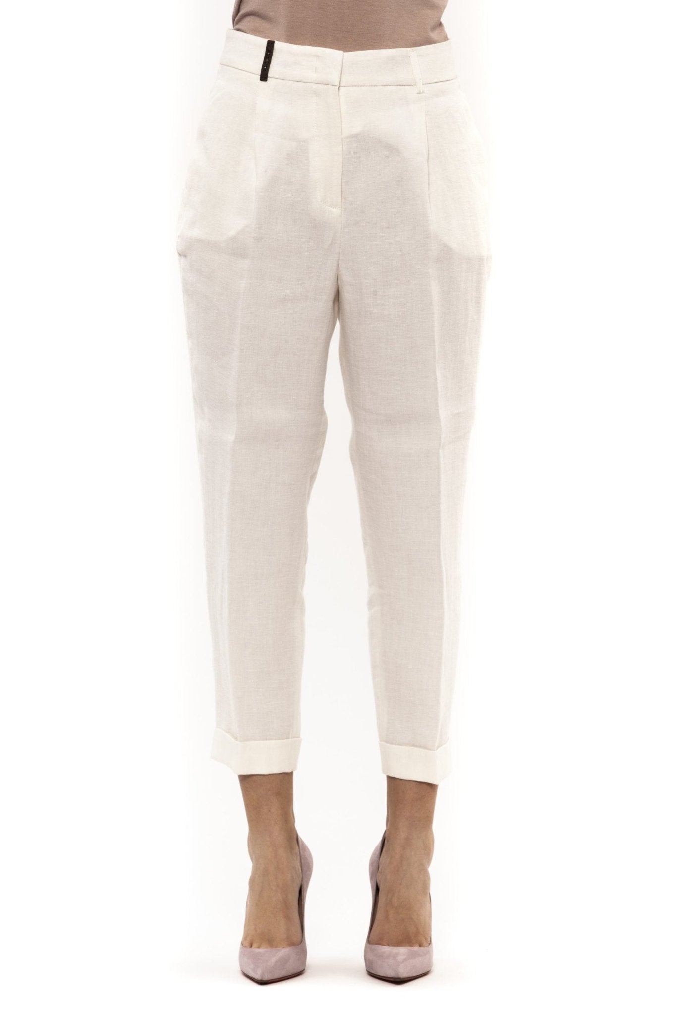 Bianco White Jeans & Pant - coffeewithmee2PesericoP3540S