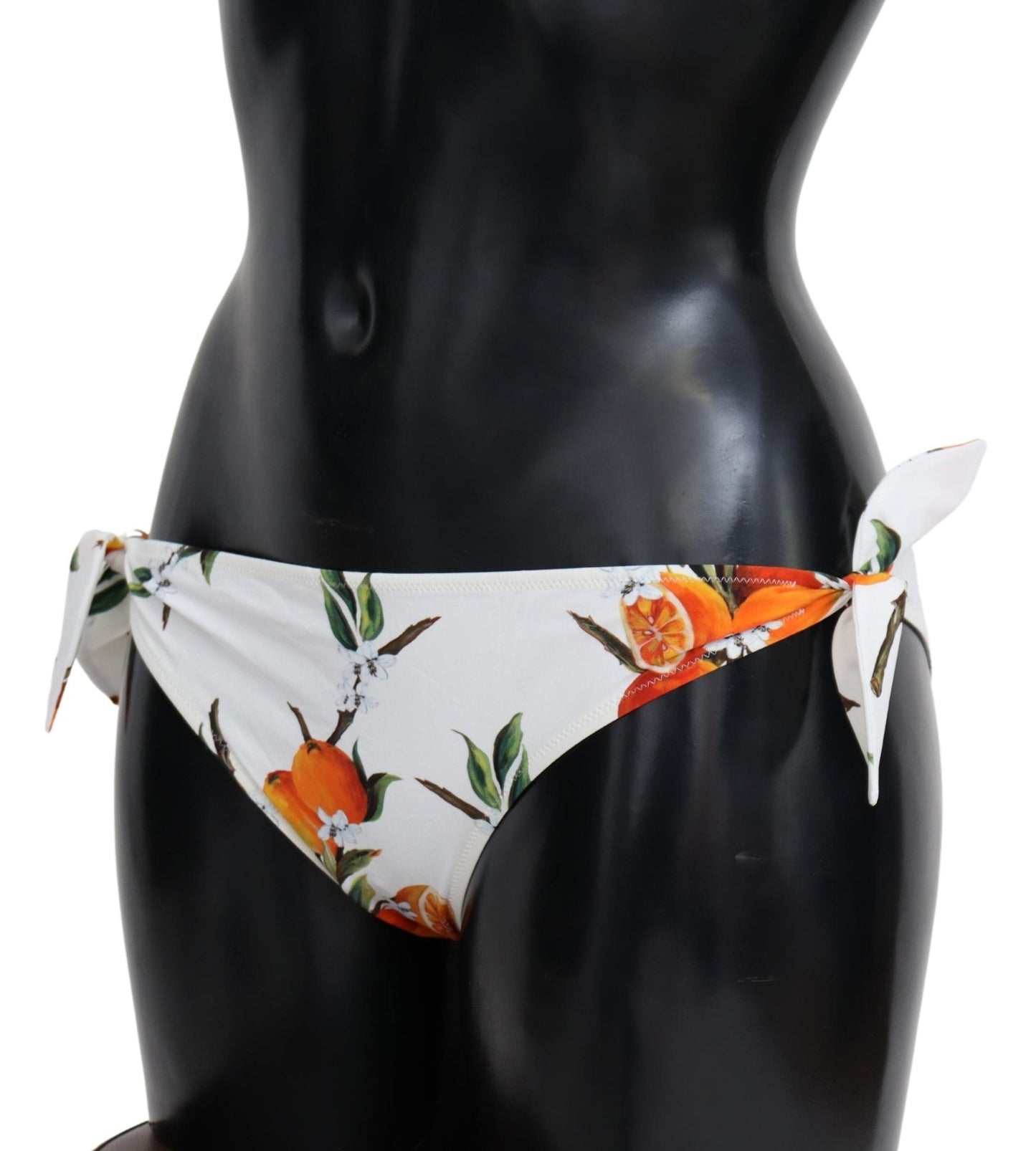 Bikini Bottom White Orange Print Swimsuit Beachwear - coffeewithmee2Dolce & GabbanaP3933S