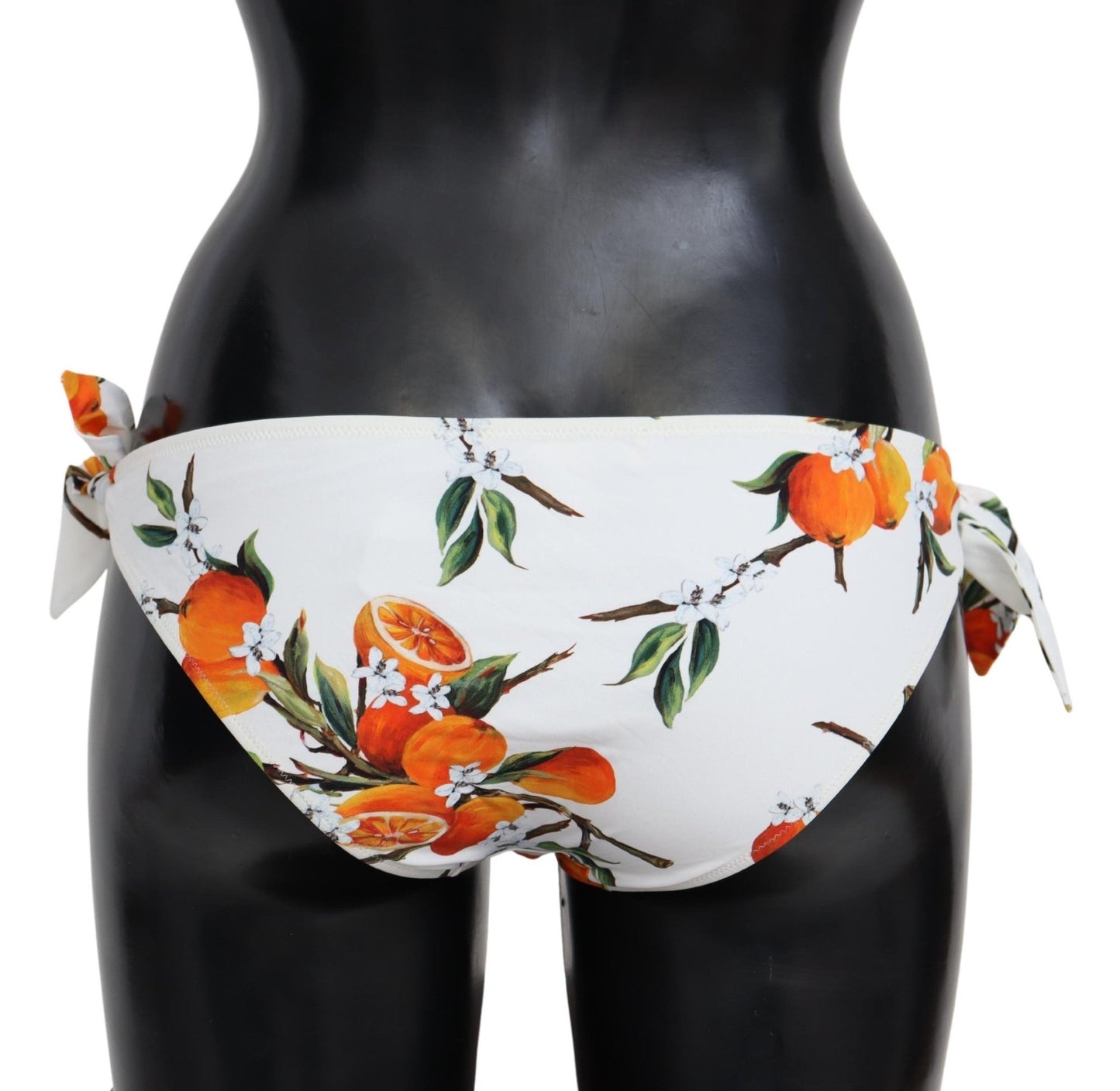 Bikini Bottom White Orange Print Swimsuit Beachwear - coffeewithmee2Dolce & GabbanaP3933S