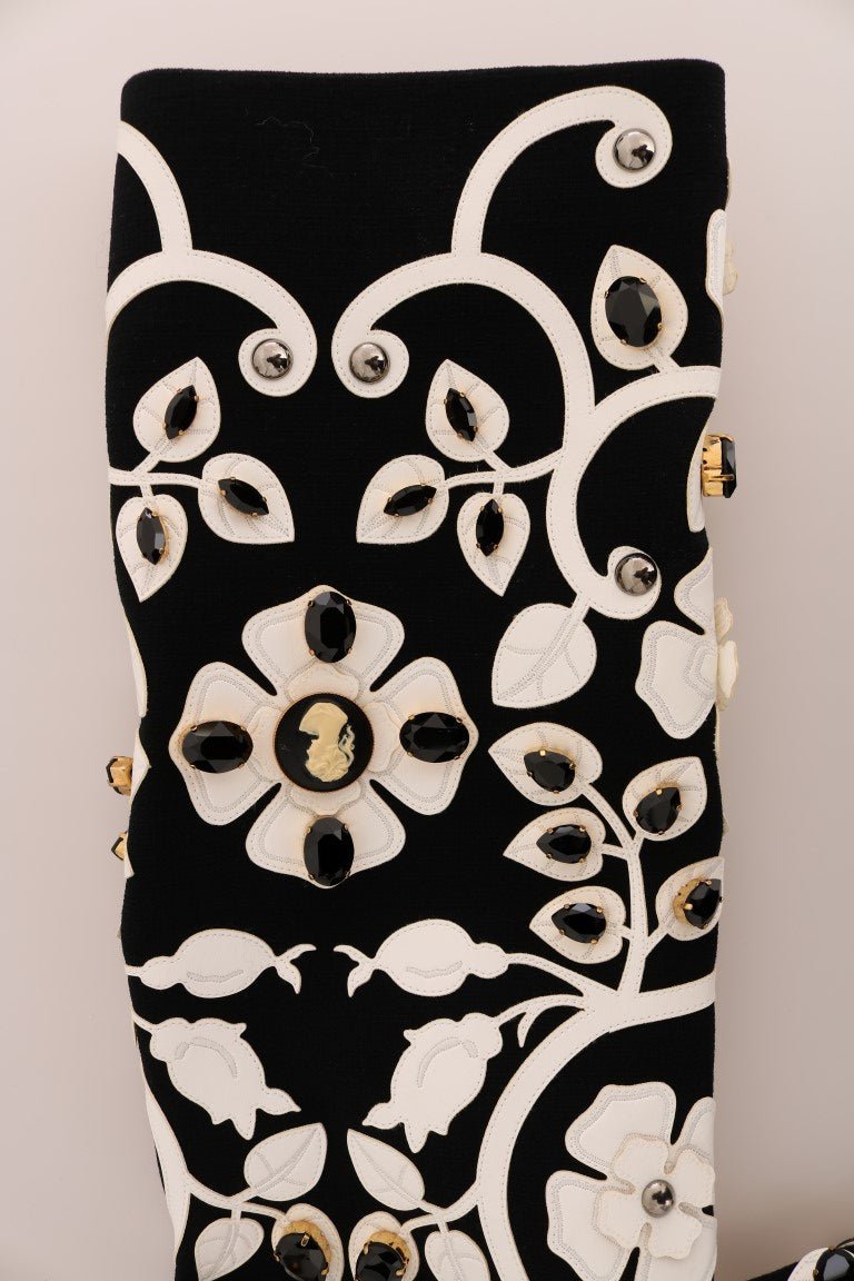 Black Baroque Floral Crystal Jacket - coffeewithmee2Dolce & GabbanaP2065S