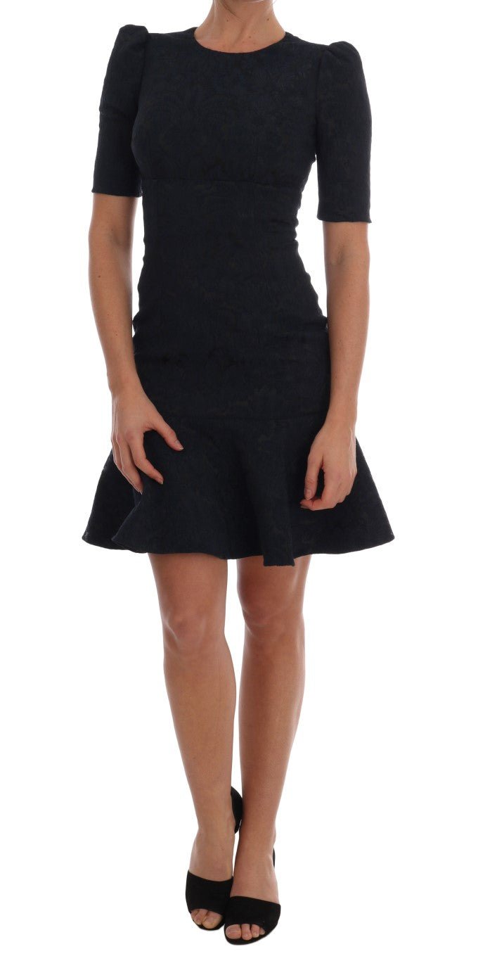 Black Blue Flare Mini Dress - coffeewithmee2Dolce & GabbanaP1306S