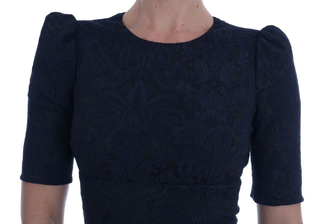 Black Blue Flare Mini Dress - coffeewithmee2Dolce & GabbanaP1306S