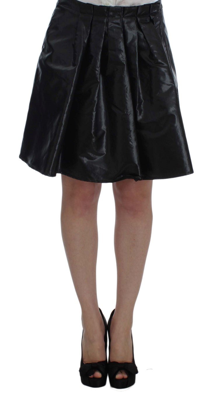 Black Blue Two Piece Suit Skirt & Blazer - coffeewithmee2ExteP1683S