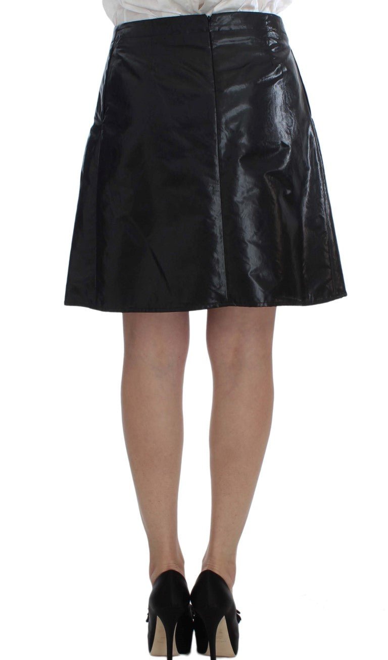 Black Blue Two Piece Suit Skirt & Blazer - coffeewithmee2ExteP1683S