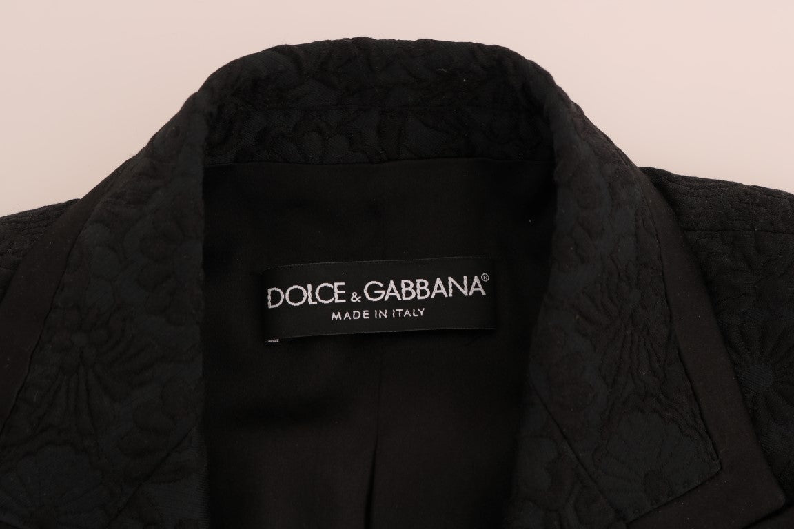 Black Brocade Blazer Jacket - coffeewithmee2Dolce & GabbanaP1318S
