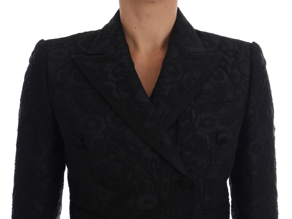 Black Brocade Blazer Jacket - coffeewithmee2Dolce & GabbanaP1318S