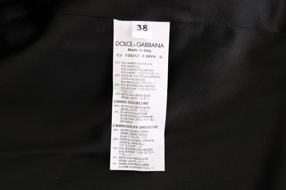 Black Brocade Blazer Jacket - coffeewithmee2Dolce & GabbanaP1318S