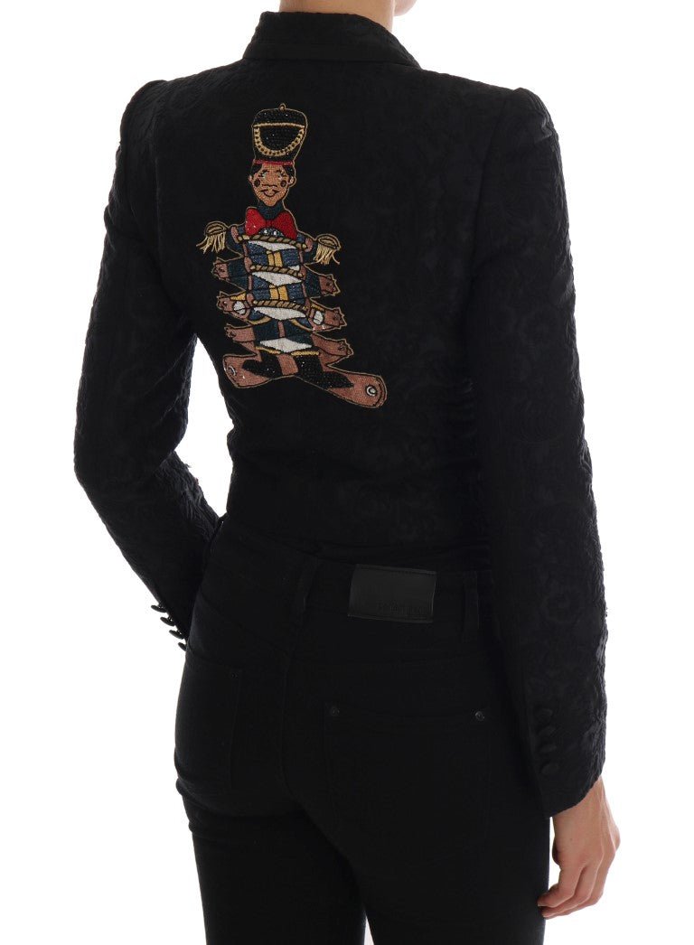 Black Brocade Blazer Jacket - coffeewithmee2Dolce & GabbanaP1318S