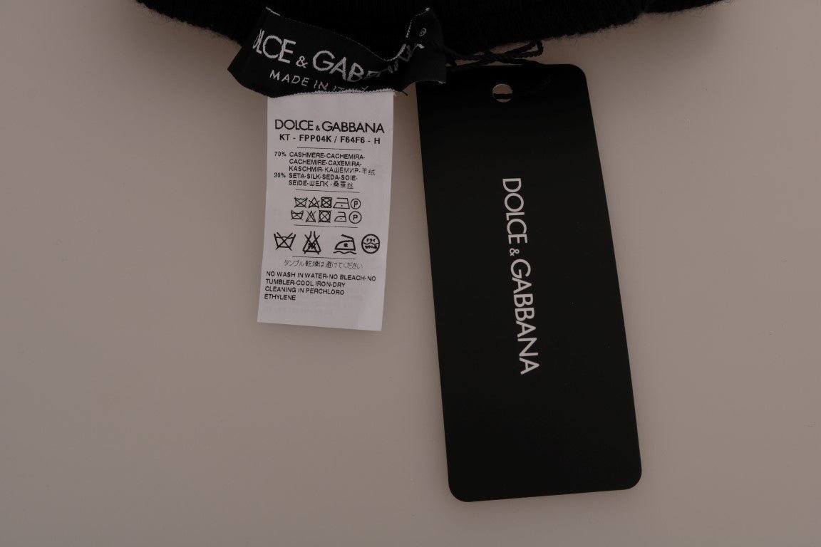 Black Cashmere Silk Stretch Tights Stockings - coffeewithmee2Dolce & GabbanaP5700S