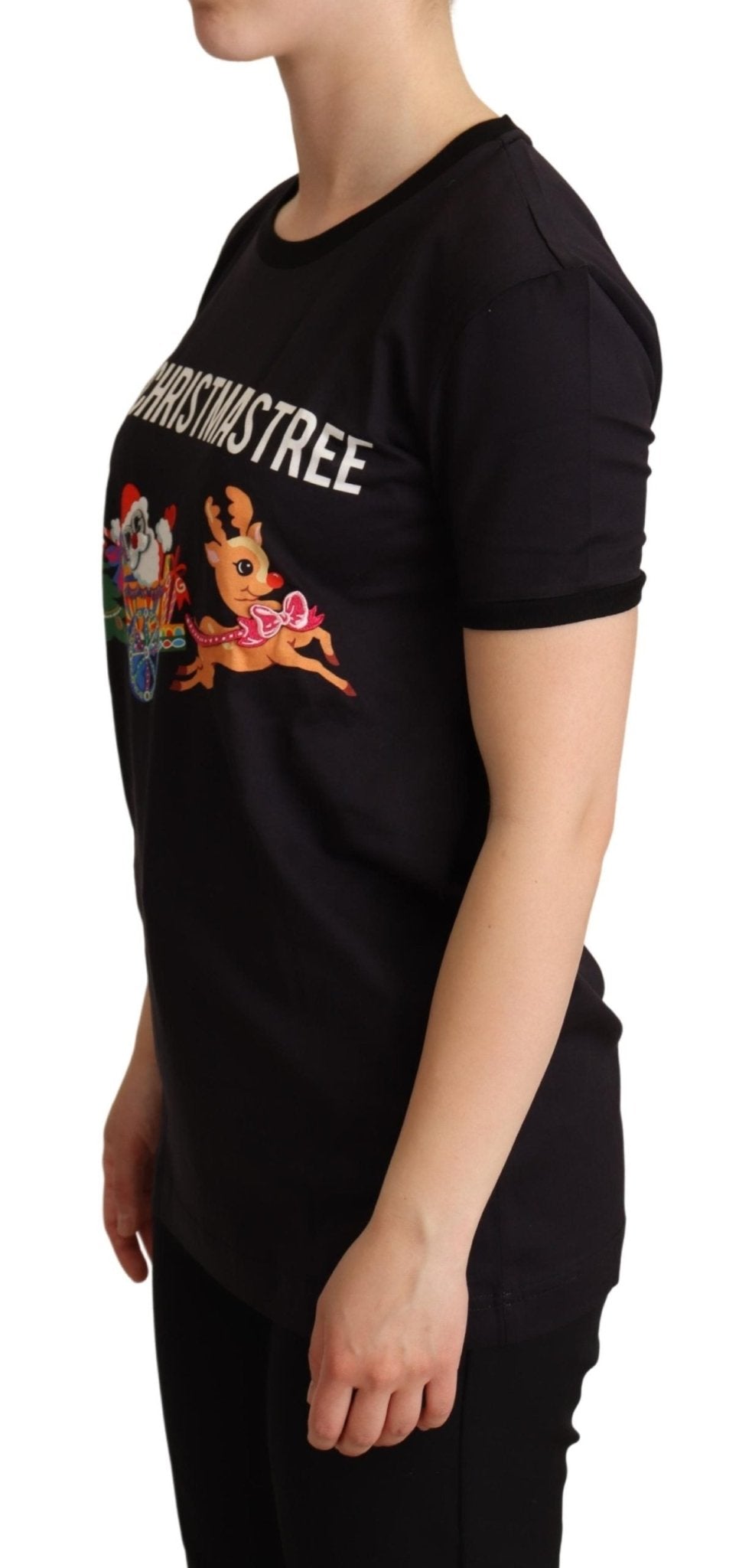 Black Cotton #IMACHRISTMASTREE T-shirt - coffeewithmee2Dolce & GabbanaP5151S