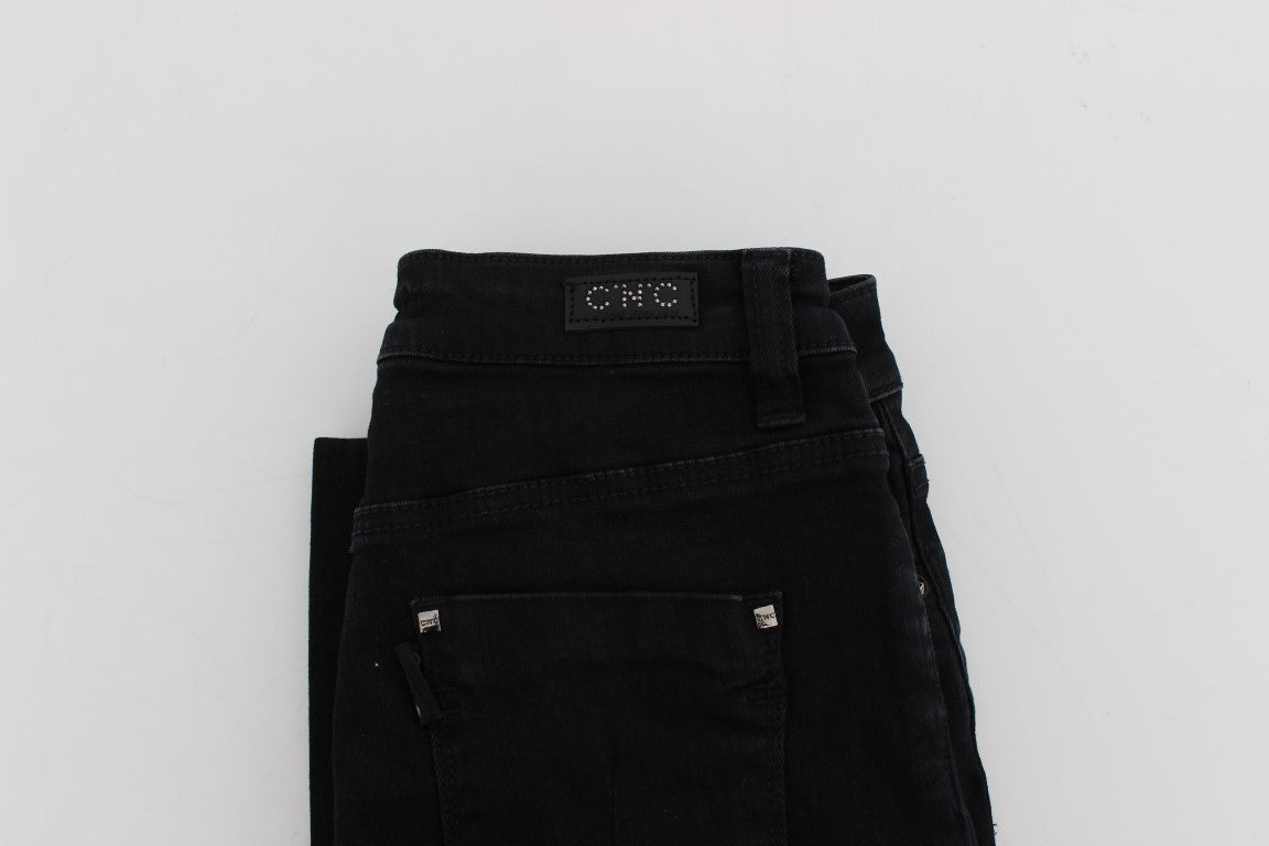 Black Cotton Stretch Slim Fit Jeans - coffeewithmee2Costume NationalP1137S
