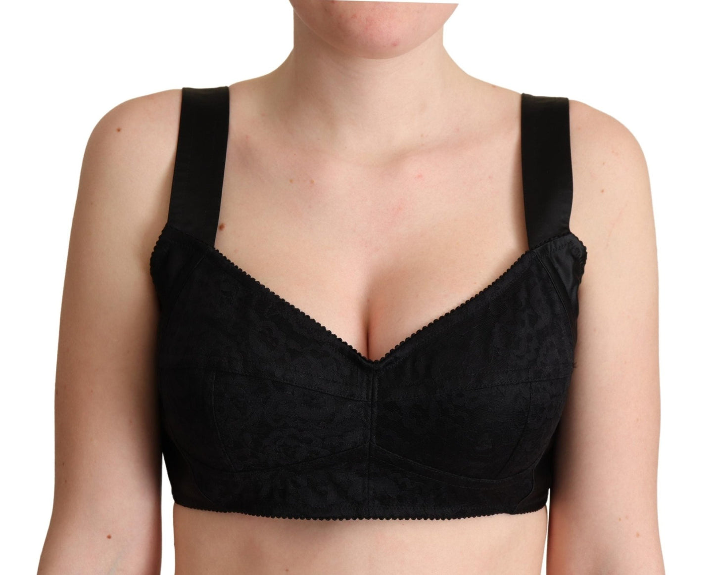 Black Cropped Silk Stretch Bustier Top - coffeewithmee2Dolce & GabbanaP5066S