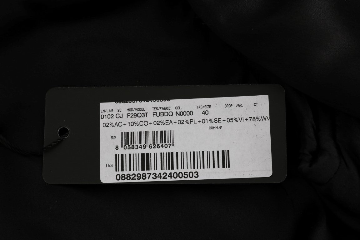 Black Floral Jacquard Slim Blazer - coffeewithmee2Dolce & GabbanaP1962S