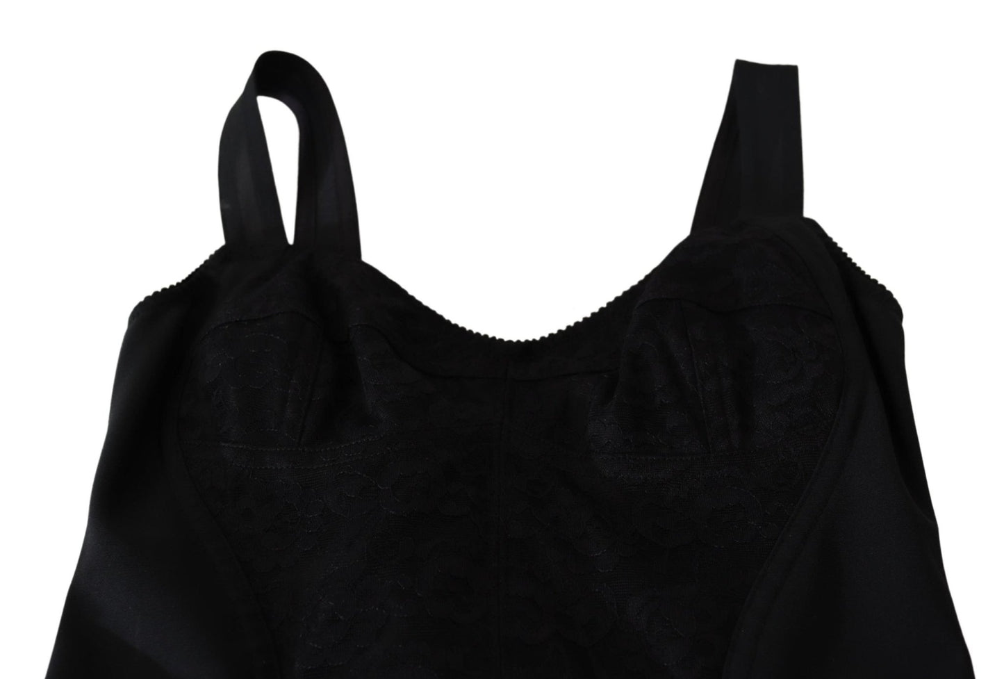 Black Floral Lace Bodysuit Hot Pants Dress - coffeewithmee2Dolce & GabbanaP4980S