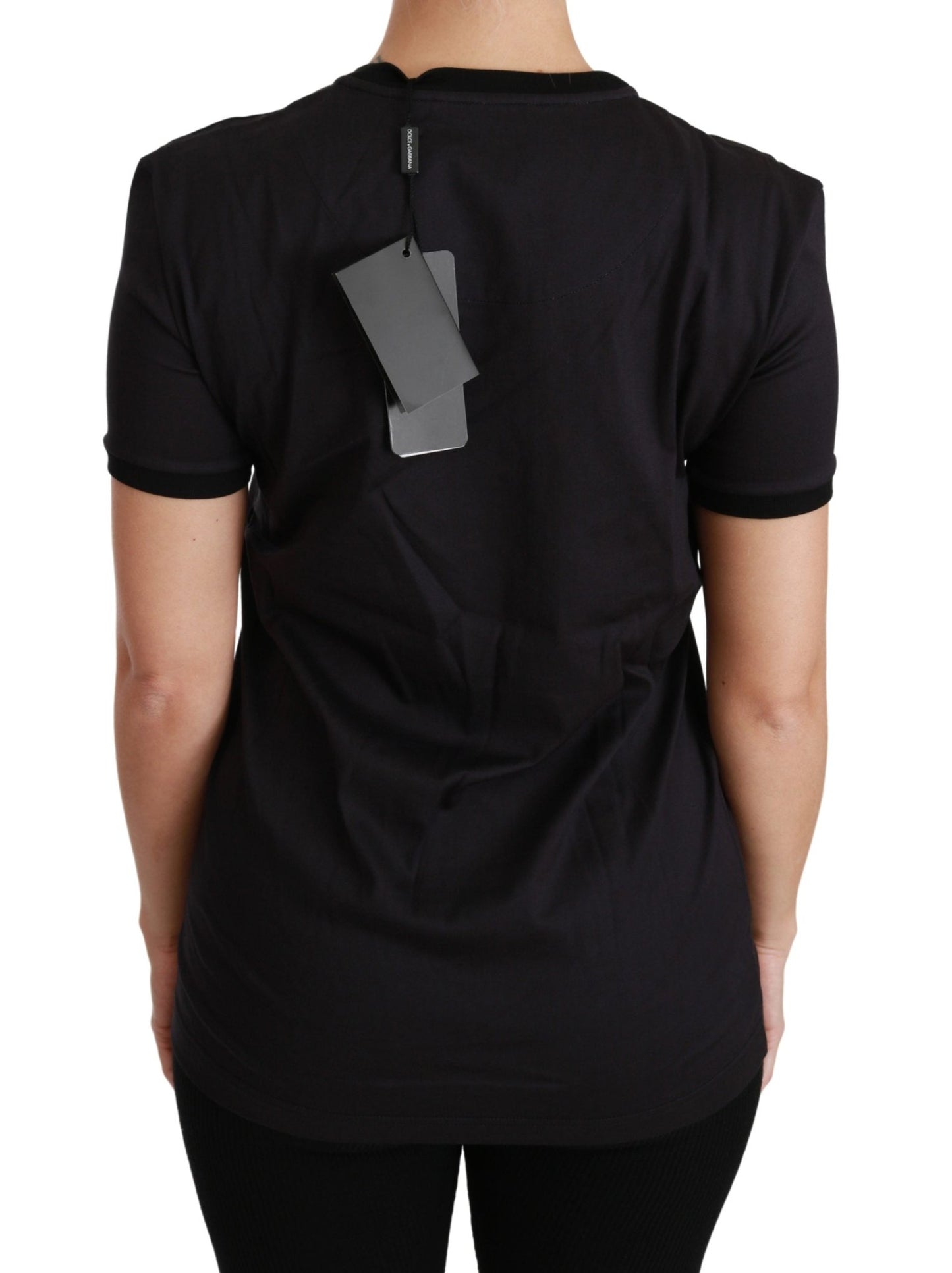 Black #ImAChristmasTree Crewneck Top T-shirt - coffeewithmee2Dolce & GabbanaP2807S