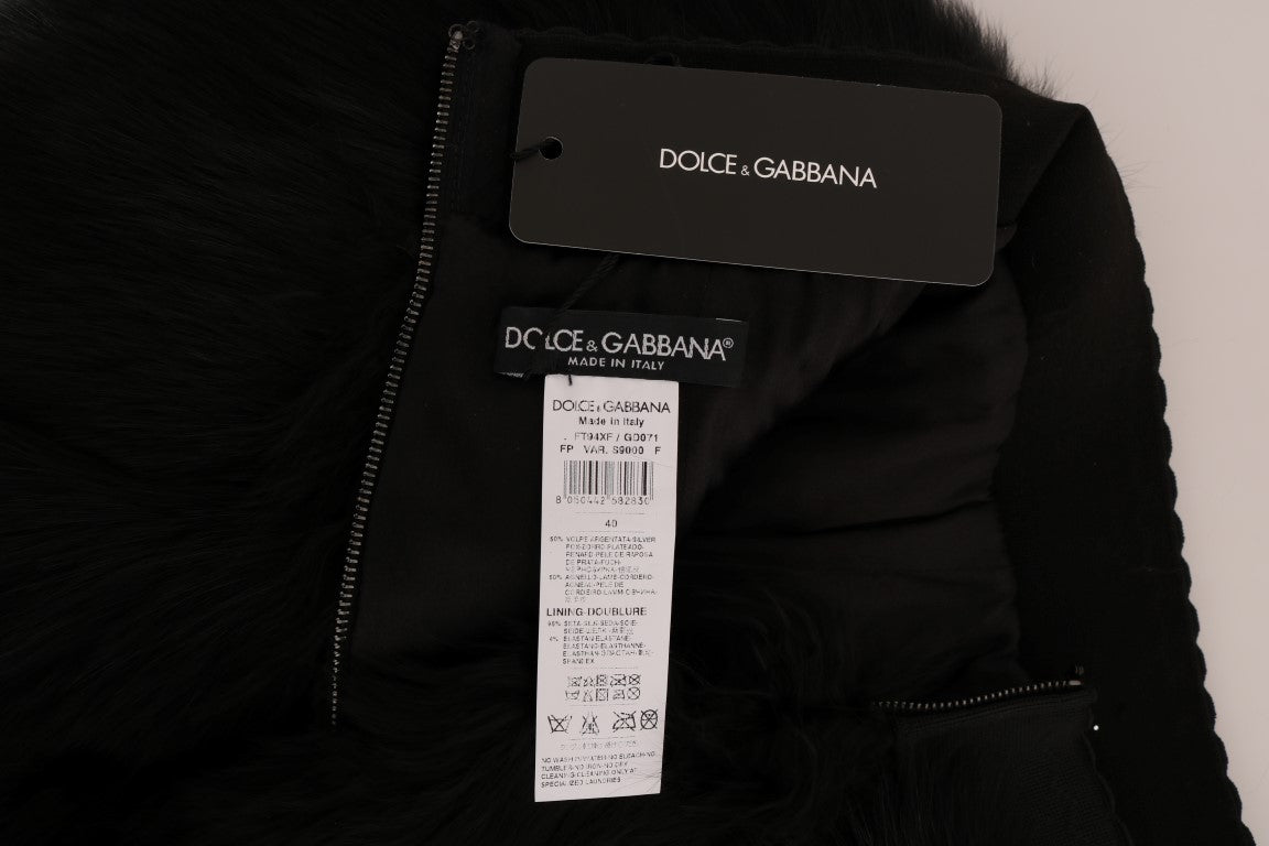 Black Lamb Fox Fur Mini Hot Pants - coffeewithmee2Dolce & GabbanaP2078S