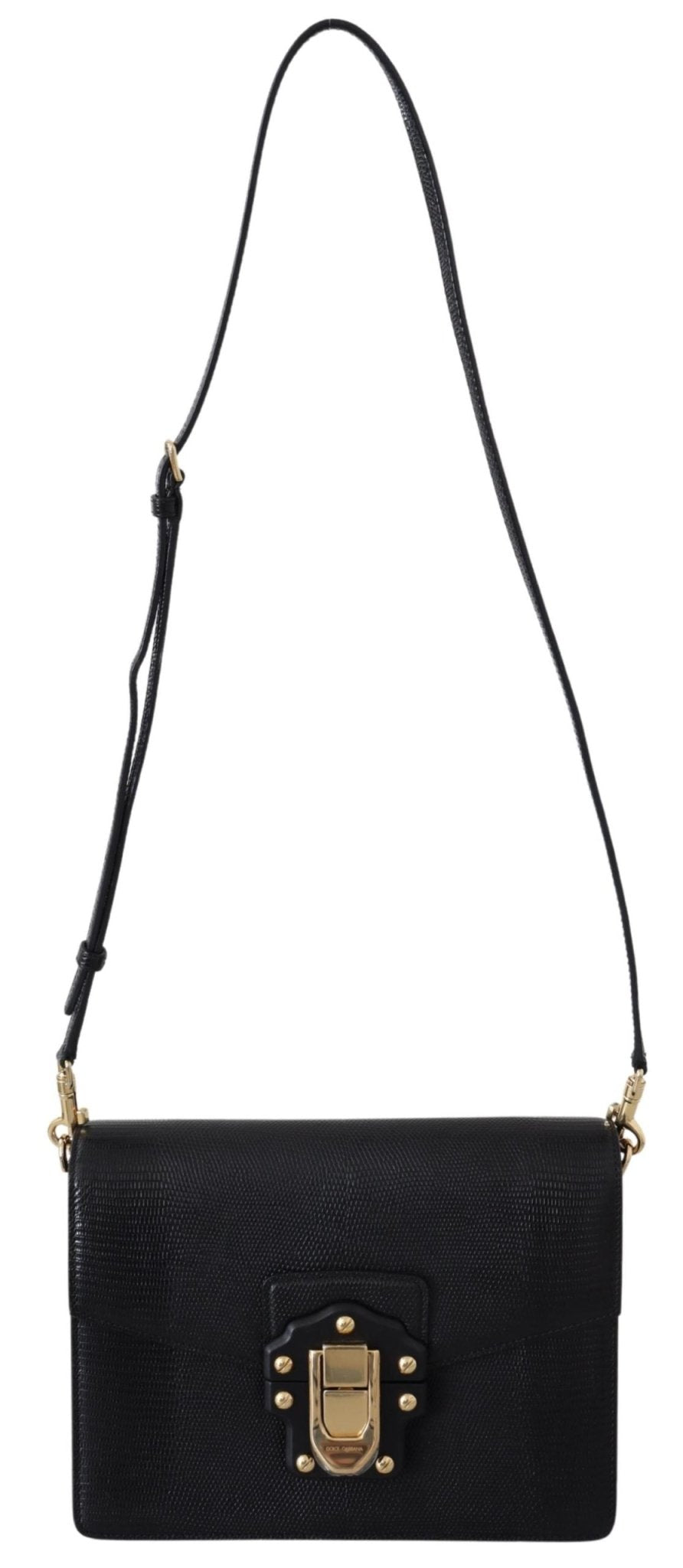 Black Leather LUCIA Hand Shoulder Messenger Purse - coffeewithmee2Dolce & GabbanaP0273S