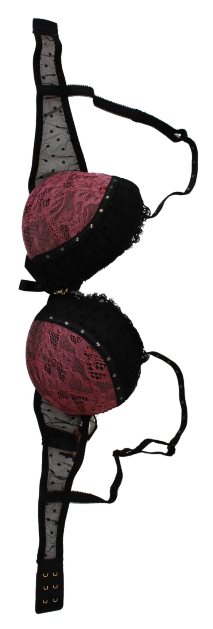 Black Pink Lace Push Up Bra Underwear - coffeewithmee2Roberto CavalliP5664S