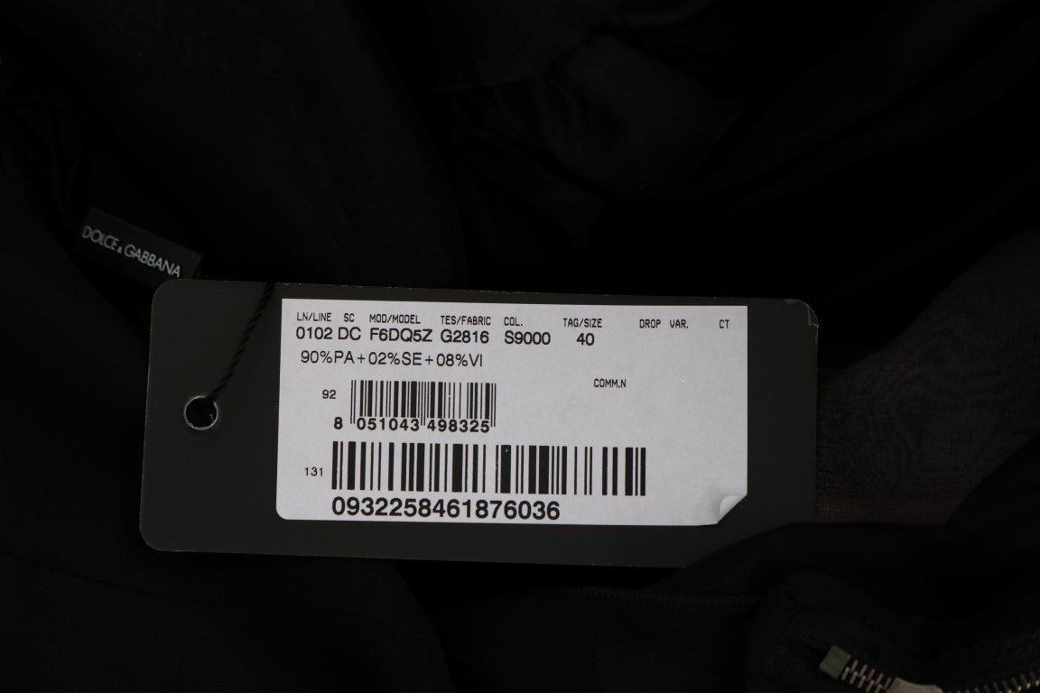 Black Pink Silk Long Shift Dress - coffeewithmee2Dolce & GabbanaP1892S