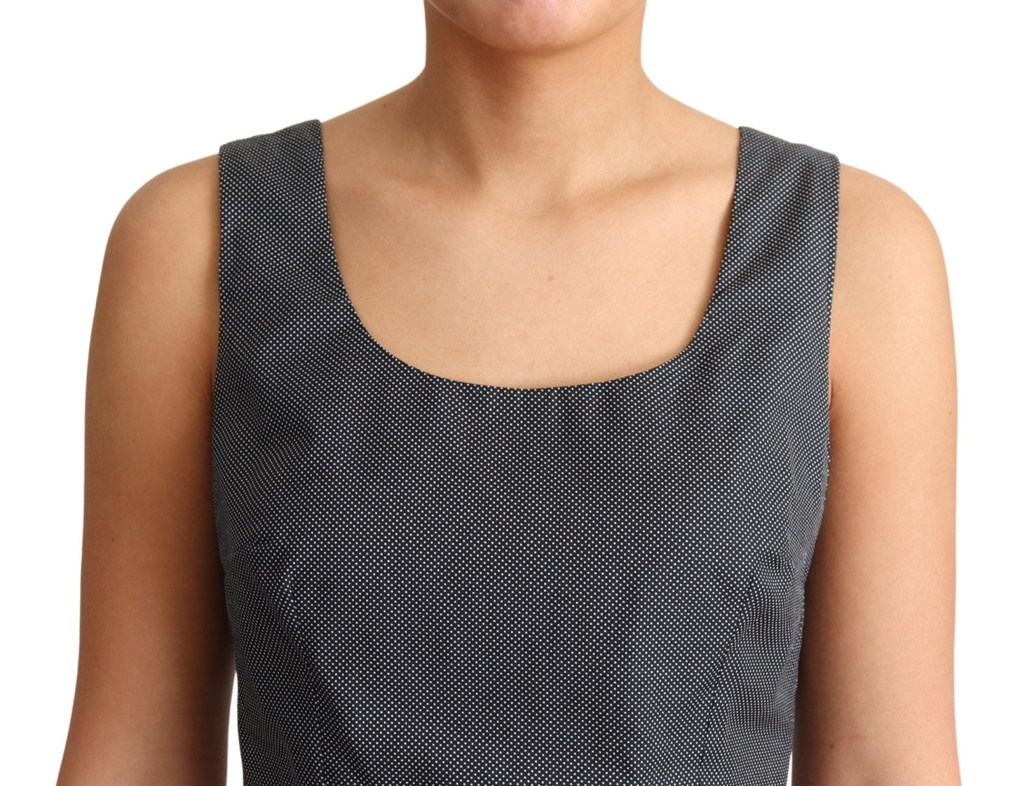 Black Polka Dotted Cotton A-Line Dress - coffeewithmee2Dolce & GabbanaP5770S