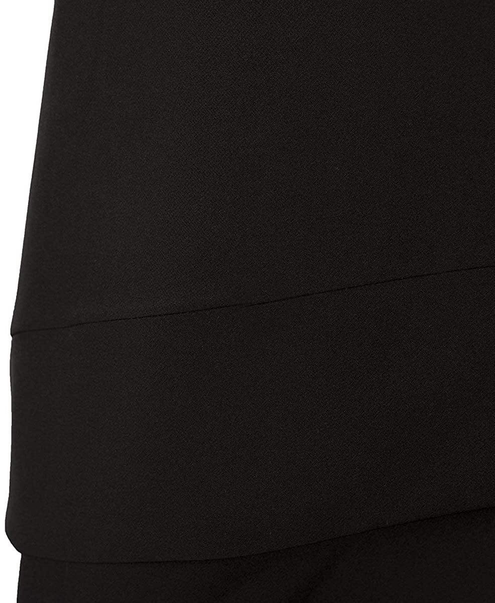 Black Polyester Soft Fit Dress - coffeewithmee2PINKOP4058S