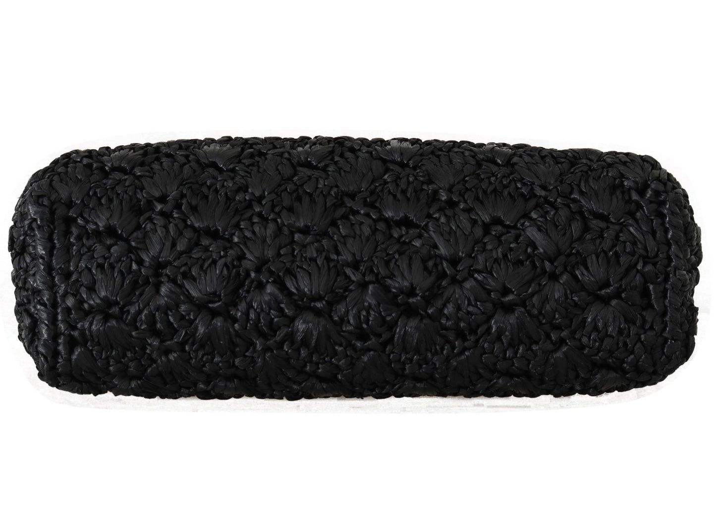 Black Raffia Leather Borse VANDA Carretto Purse - coffeewithmee2Dolce & GabbanaP0078S