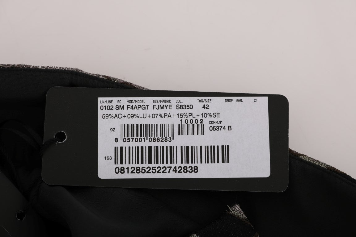 Black Silver Brocade Floral Skirt - coffeewithmee2Dolce & GabbanaP1999S