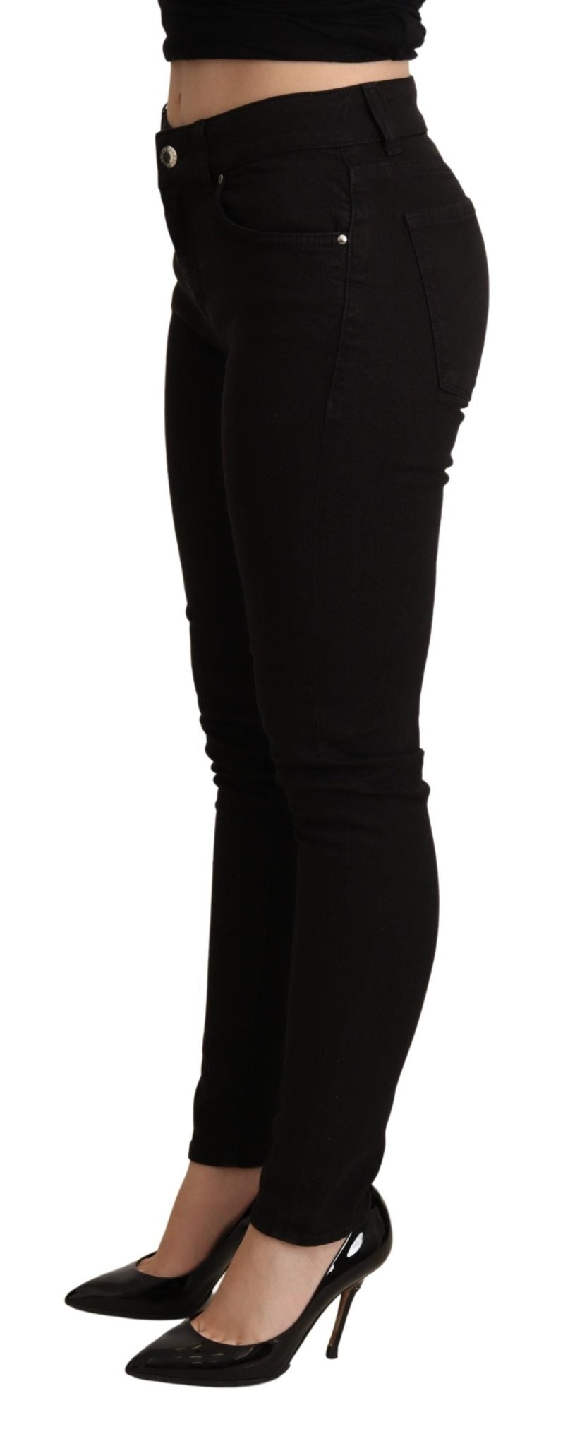 Black Skinny Denim Trouser Cotton Stretch Jeans - coffeewithmee2Dolce & GabbanaP5082S