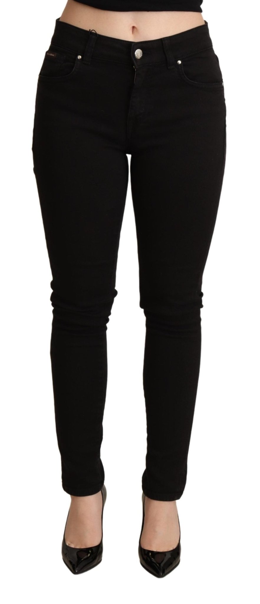 Black Skinny Denim Trouser Cotton Stretch Jeans - coffeewithmee2Dolce & GabbanaP5082S