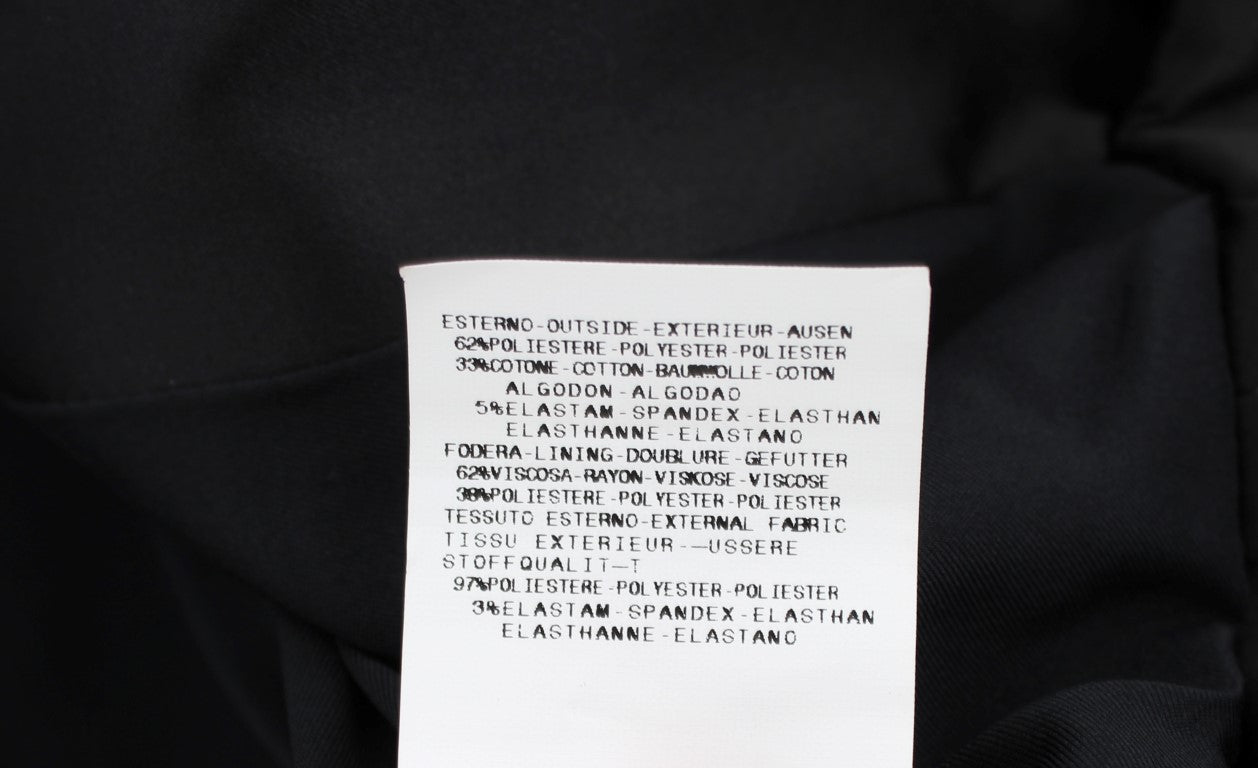 Black Stretch Single Breasted Blazer Jacket - coffeewithmee2ExteP1693S