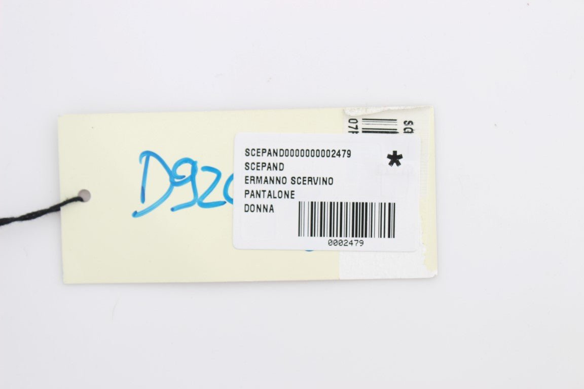 Black Striped Cotton Blend Wide Legs Pants - coffeewithmee2Ermanno ScervinoP1858S