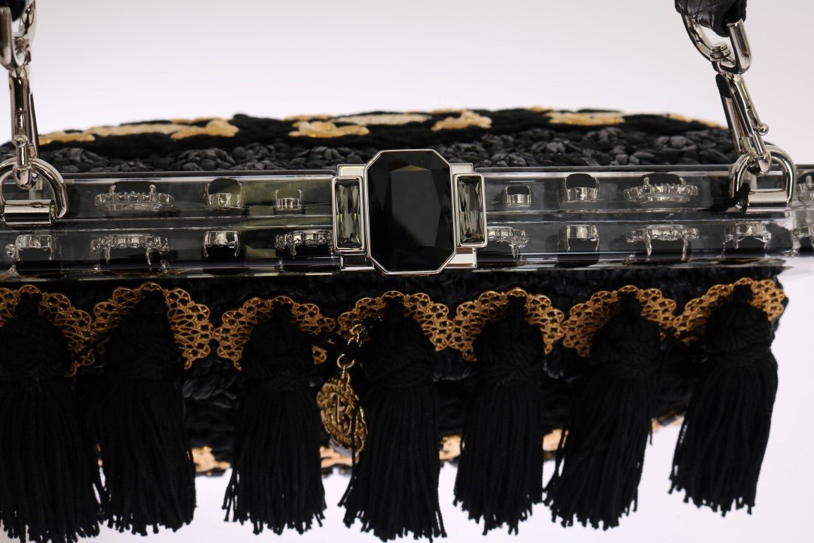 Black Tassel Gold Baroque Crystal VANDA Bag - coffeewithmee2Dolce & GabbanaP0045S