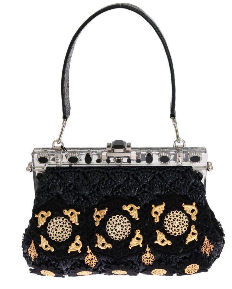 Black Tassel Gold Baroque Crystal VANDA Bag - coffeewithmee2Dolce & GabbanaP0045S