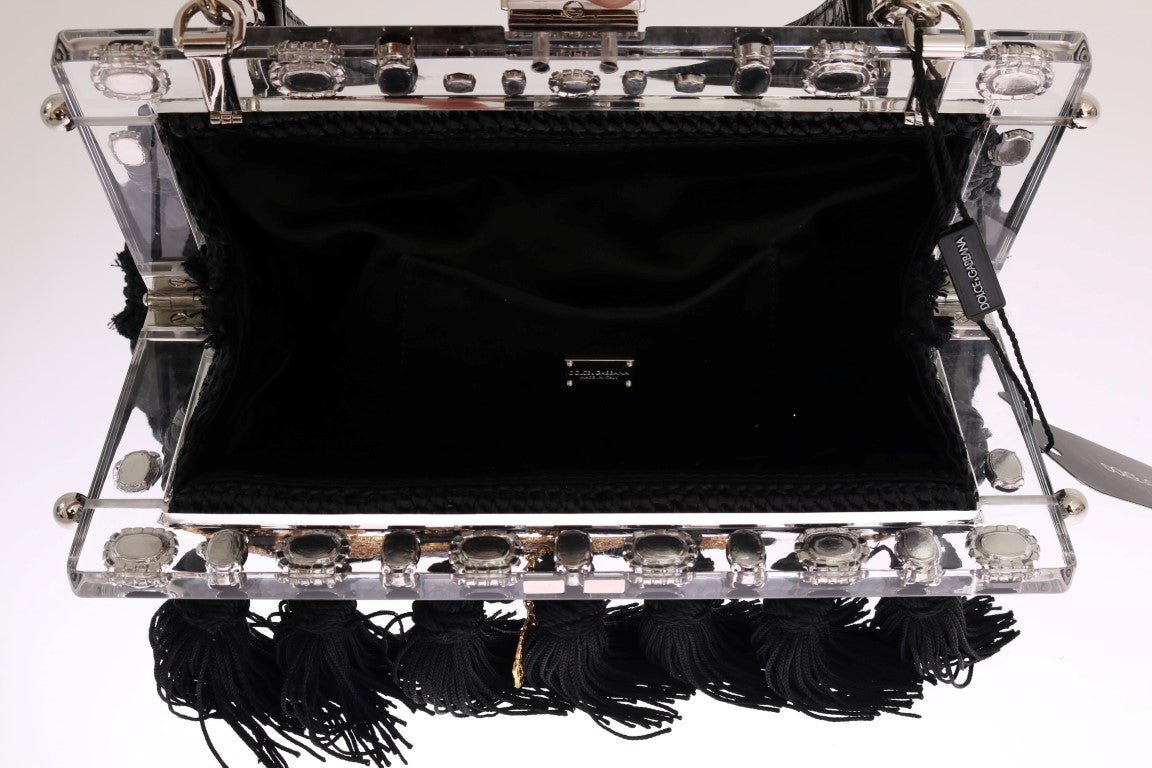 Black Tassel Gold Baroque Crystal VANDA Bag - coffeewithmee2Dolce & GabbanaP0045S