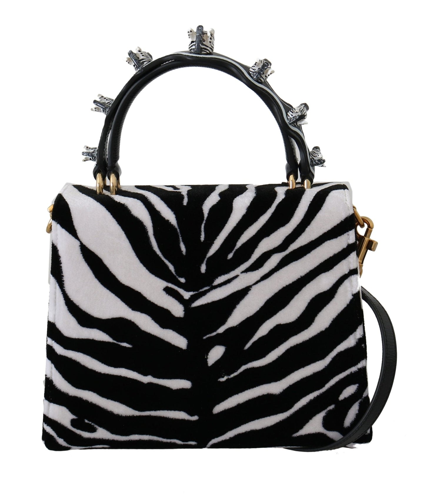 Black White Zebra Crossbody WELCOME Purse Bag - coffeewithmee2Dolce & GabbanaP0079S