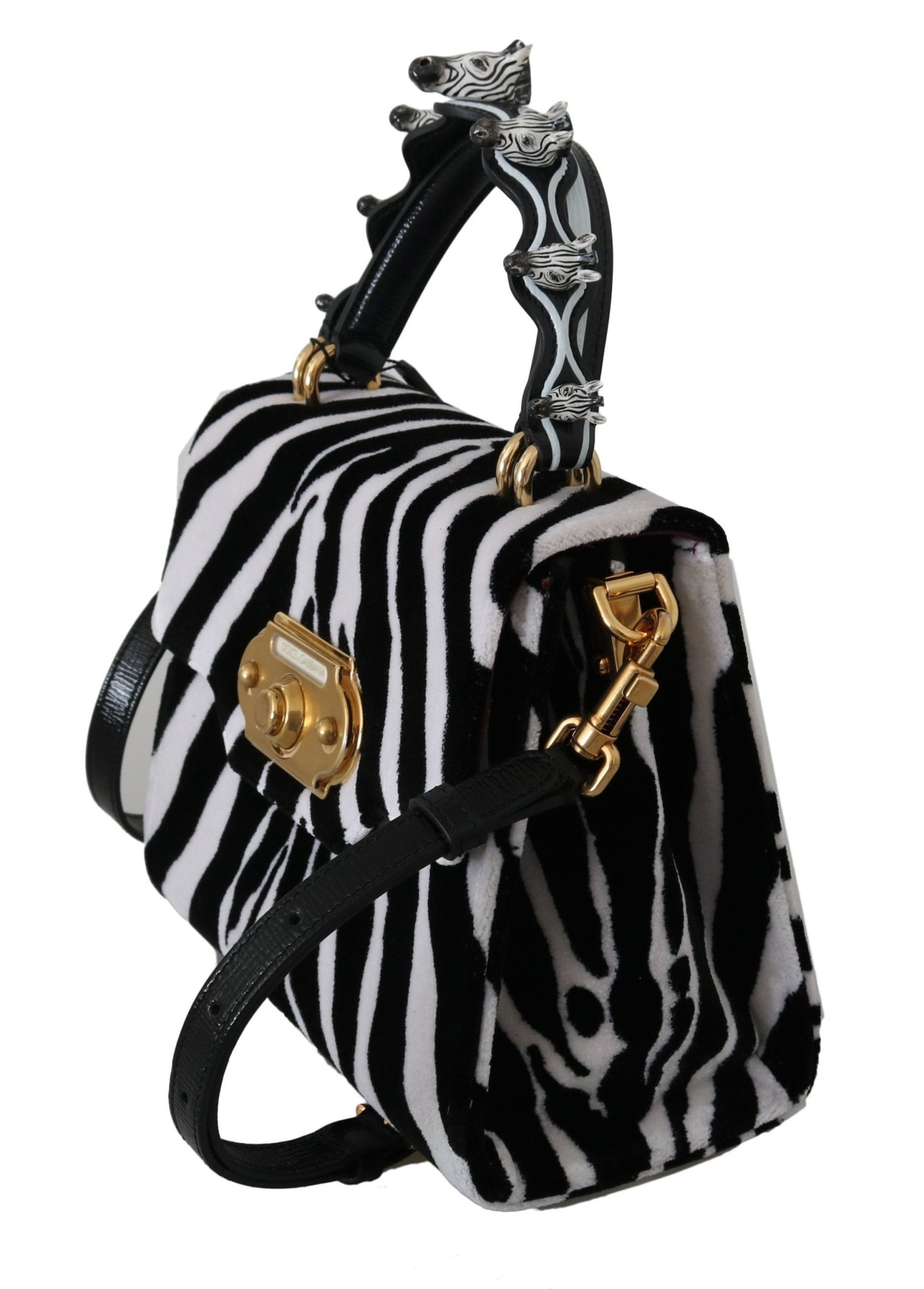Black White Zebra Crossbody WELCOME Purse Bag - coffeewithmee2Dolce & GabbanaP0079S