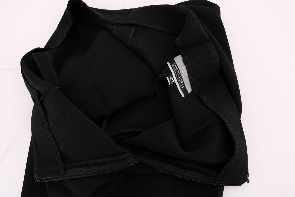 Black Wool Straight Fit Dress Pants - coffeewithmee2BENCIVENGAP2221S