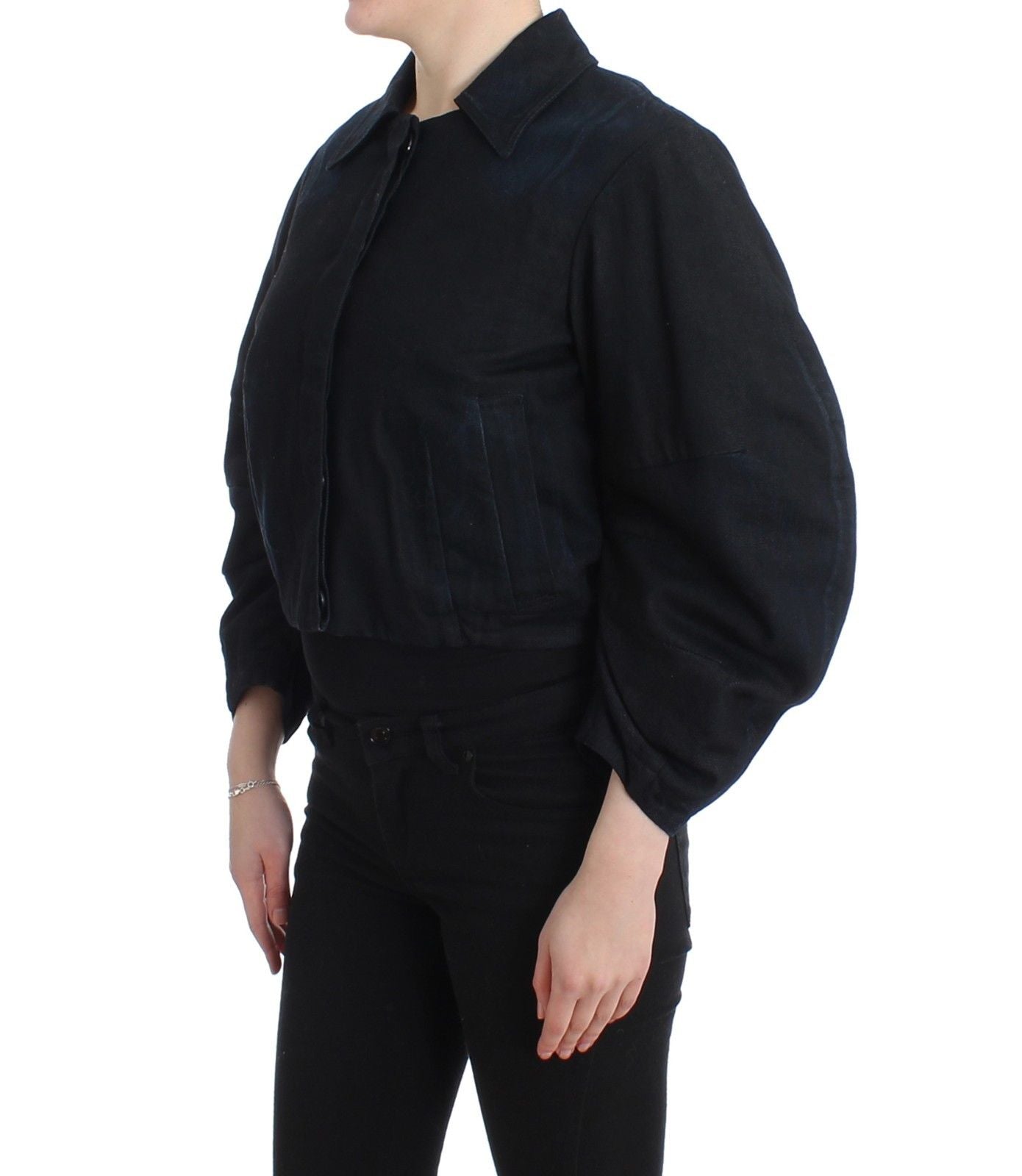 Blue Denim Jacket Coat Blazer Short 2 in 1 - coffeewithmee2GF FerreP5640S