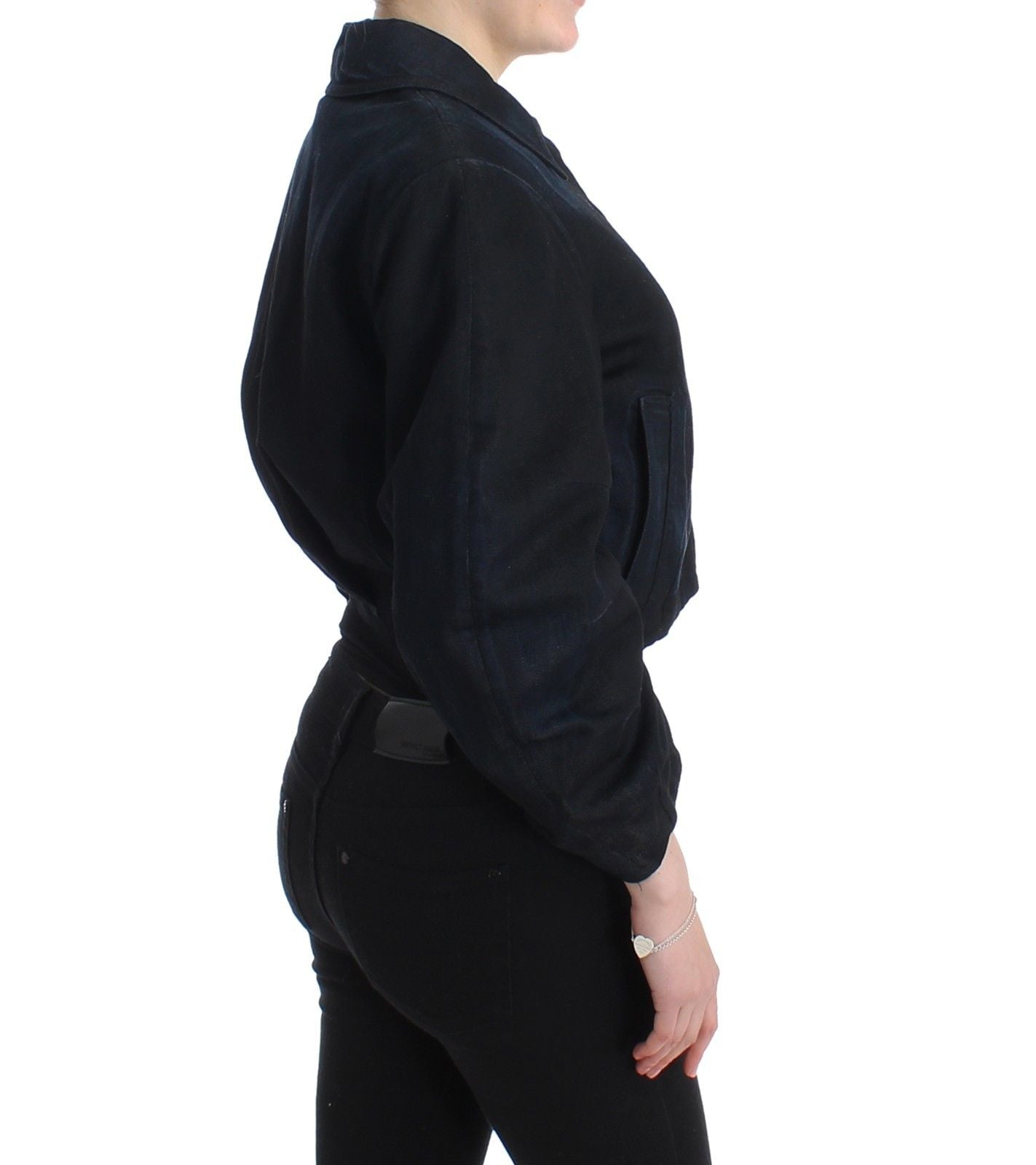 Blue Denim Jacket Coat Blazer Short 2 in 1 - coffeewithmee2GF FerreP5640S