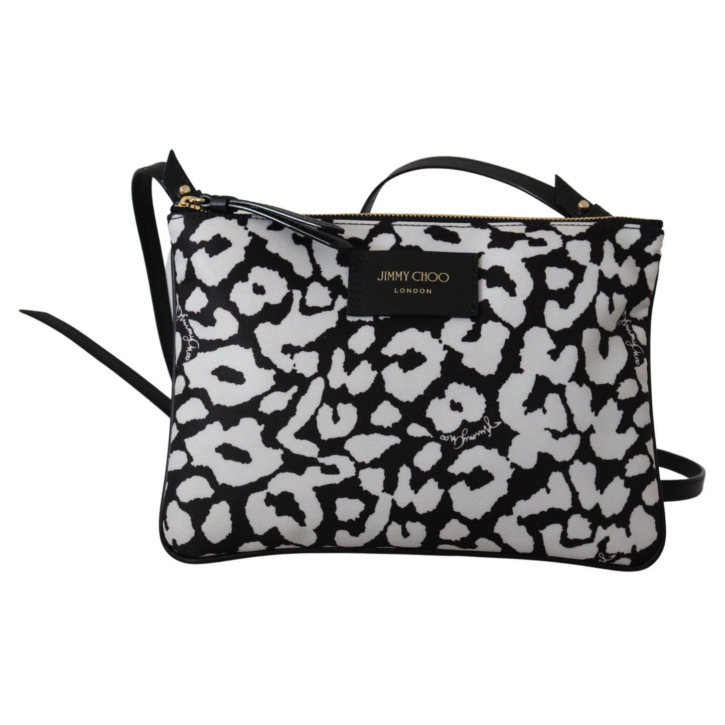 White & Black Nylon Candice Clutch Shoulder Bag - coffeewithmee2