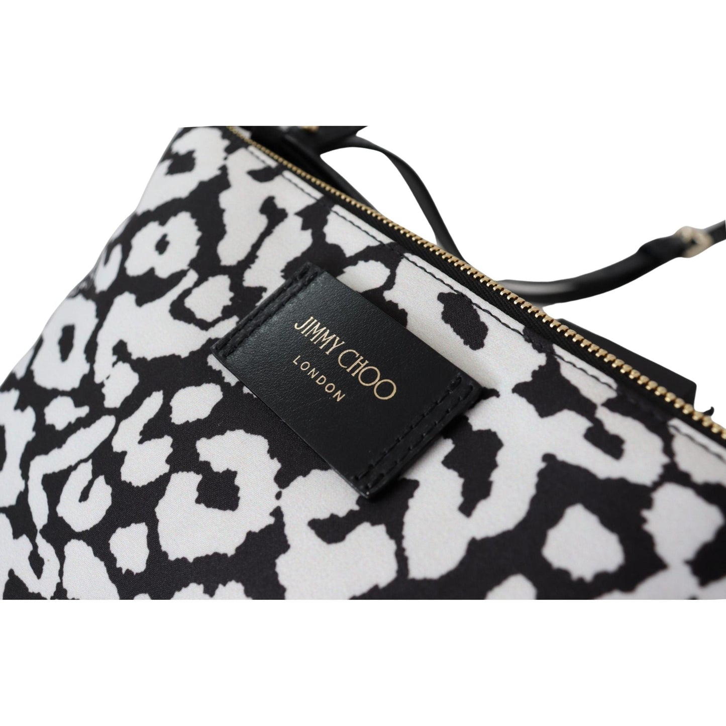 White & Black Nylon Candice Clutch Shoulder Bag - coffeewithmee2