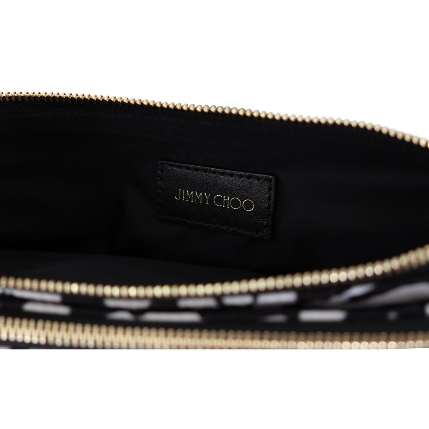 White & Black Nylon Candice Clutch Shoulder Bag - coffeewithmee2