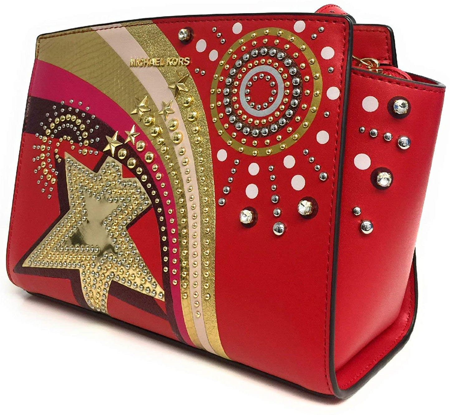 Selma Medium Firework Bright Red Messenger Bag - coffeewithmee2