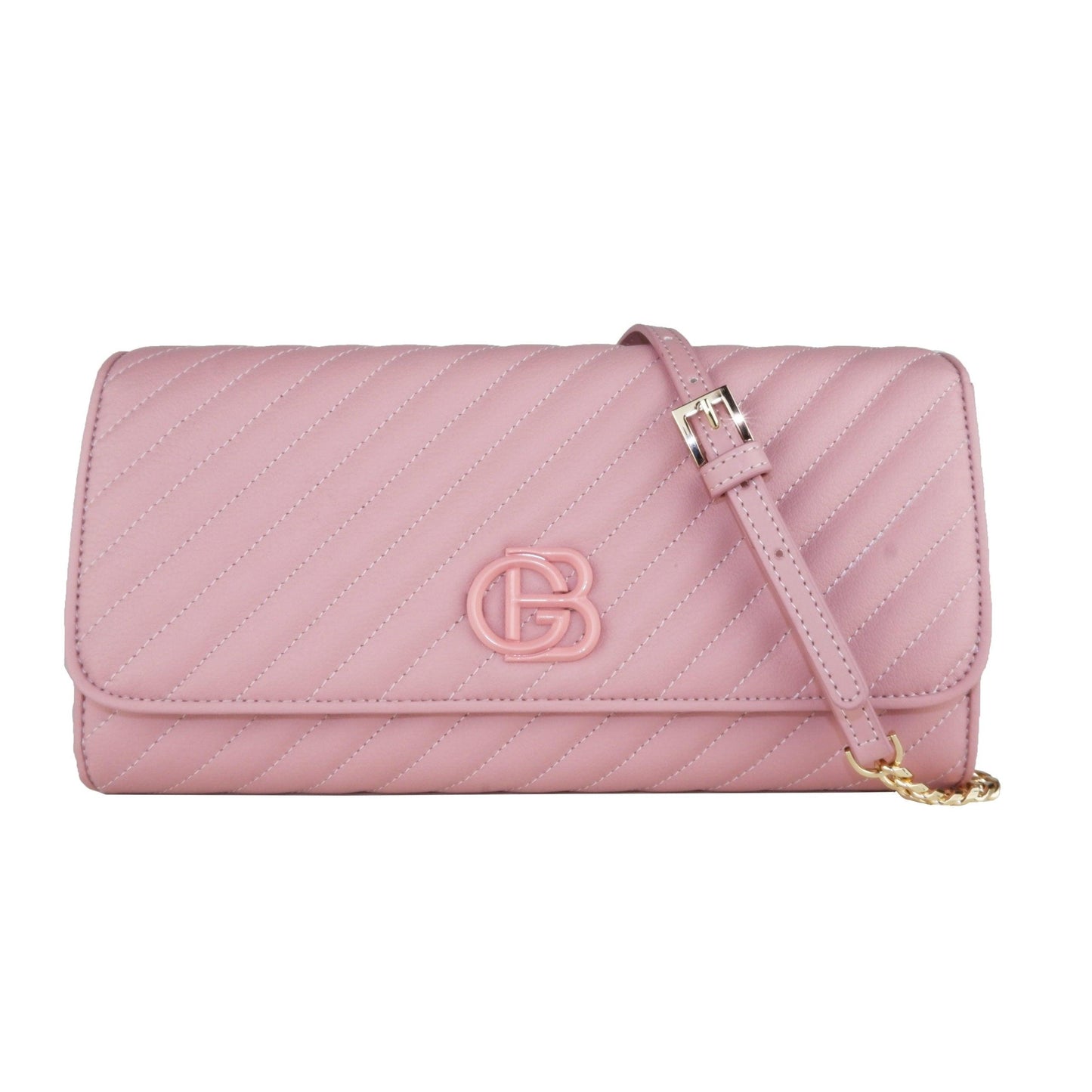 Pink Calf Leather Crossbody Shoulder Bag - coffeewithmee2