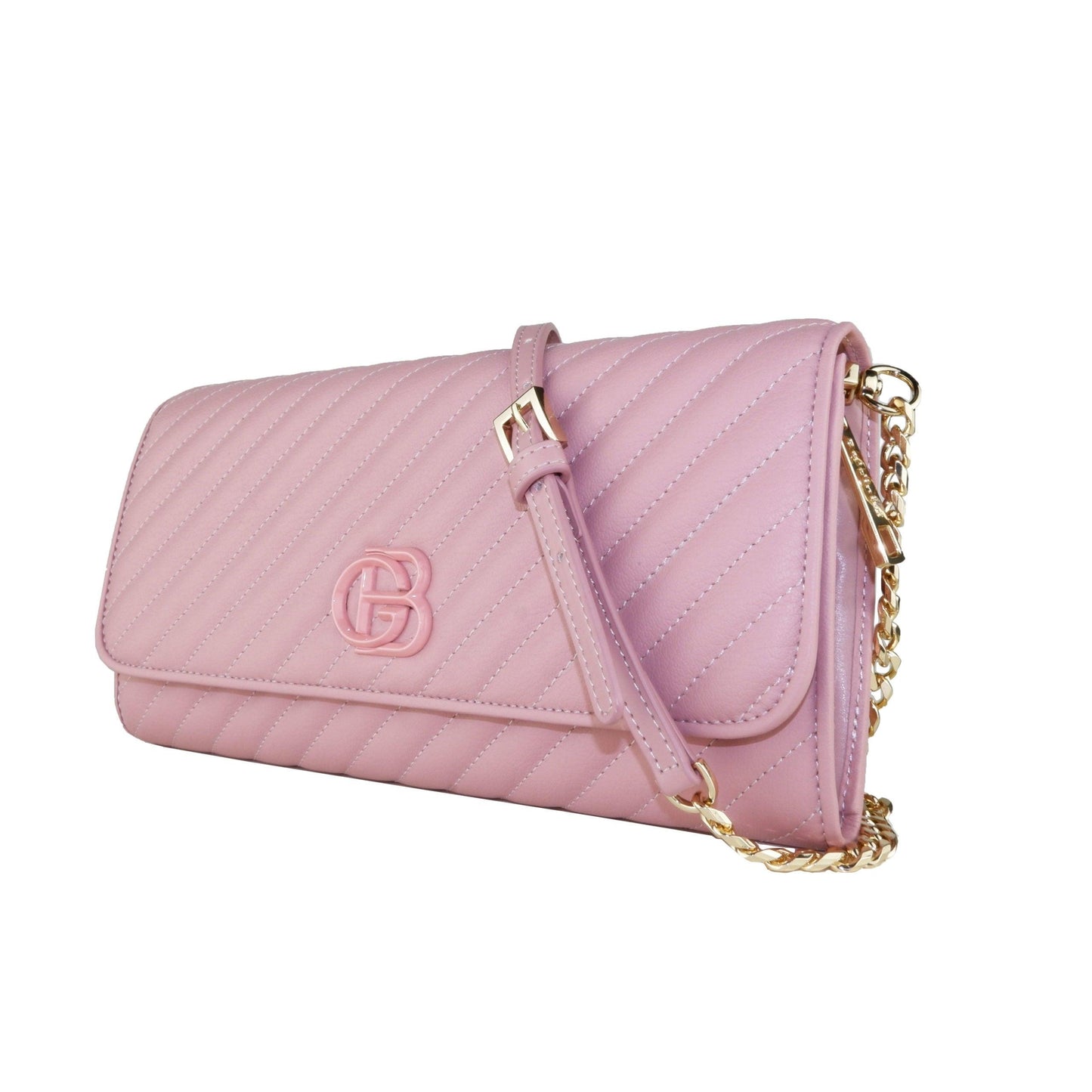 Pink Calf Leather Crossbody Shoulder Bag - coffeewithmee2